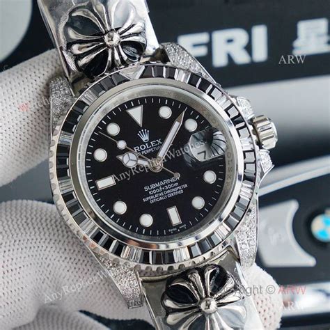 chrome heart rolex watch|Chrome Hearts Rolex submariner.